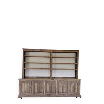 Large oak display cabinet