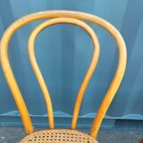 6 chaises cannées ancien bistrot vintage