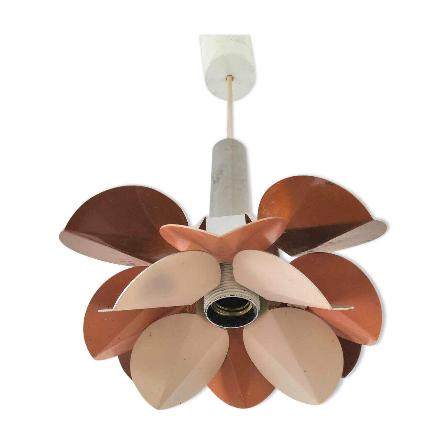 Suspension metal petals two-tone design 70s