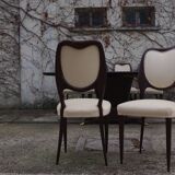 Dining Room Table and Mahogany Chairs by Fratelli Rigamonti, 1950s, Set of 7