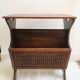 Magazine holder with tablet and canning