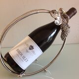 Glass/vintage 70s metal table bottle door