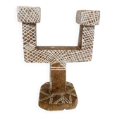 Moroccan stone candle holder – handcrafted, circa 1970