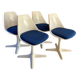 Set of 4 Maurice Burke chairs for Arkana, 1970