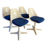 Set of 4 Maurice Burke chairs for Arkana, 1970