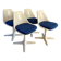 Set of 4 Maurice Burke chairs for Arkana, 1970