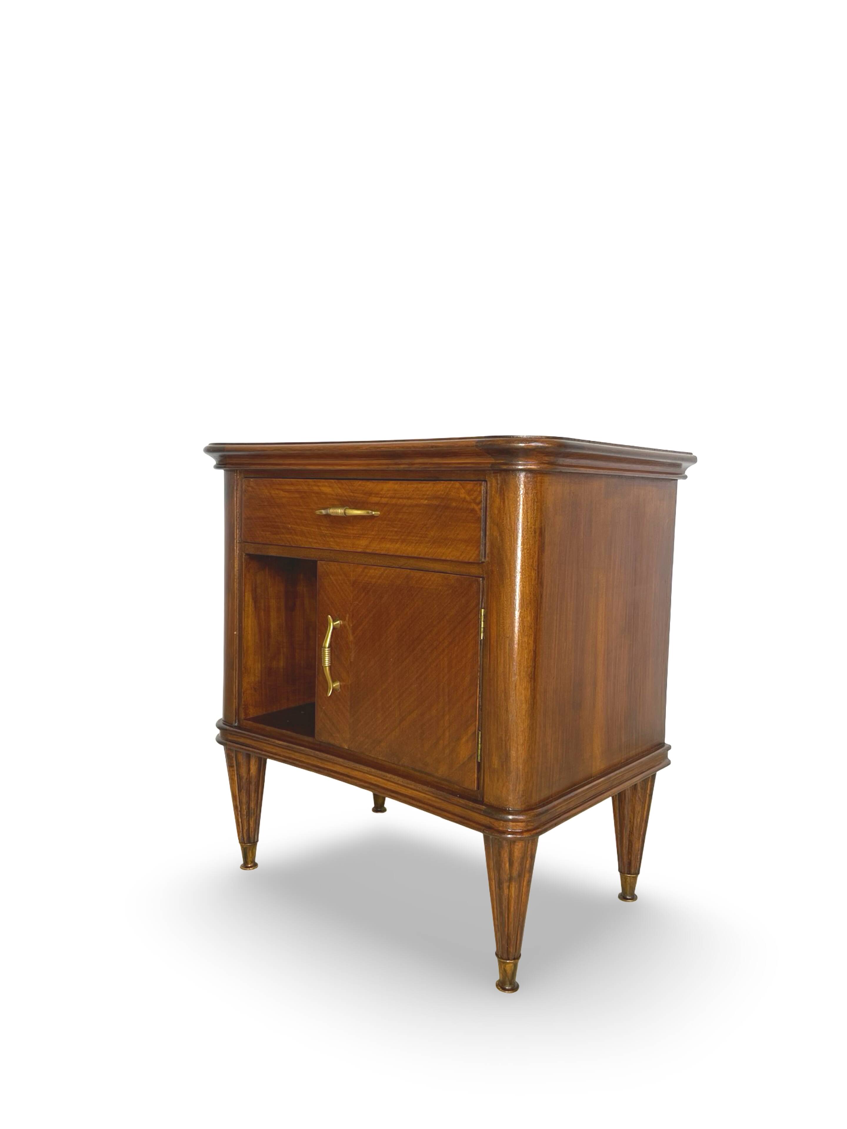 Pair of Italian bedside tables from the mid-20th century.