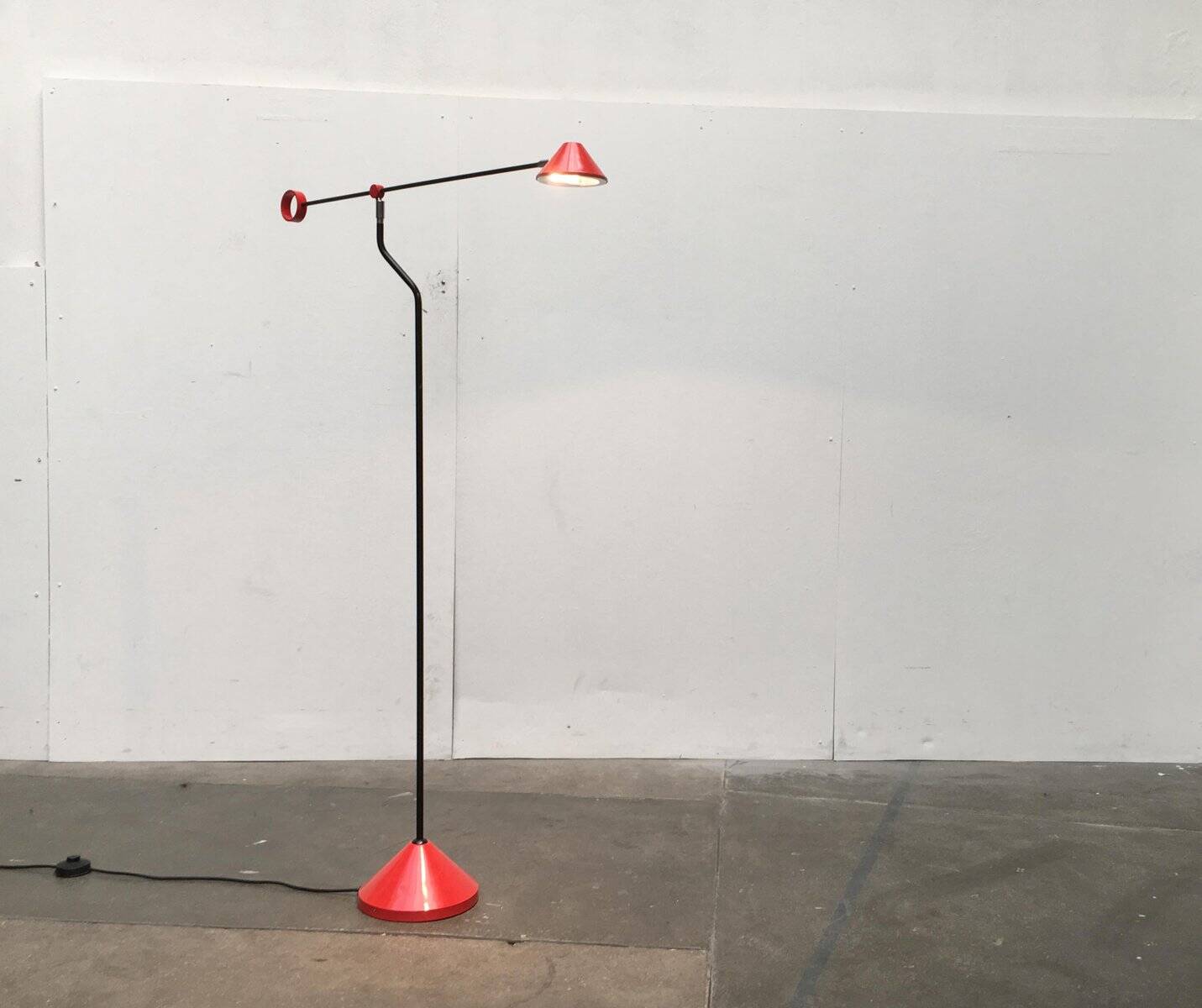 Vintage German postmodern floor lamp by Honsel.