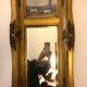 Mirror trumeau decorated with dogs hunting scene 80cm