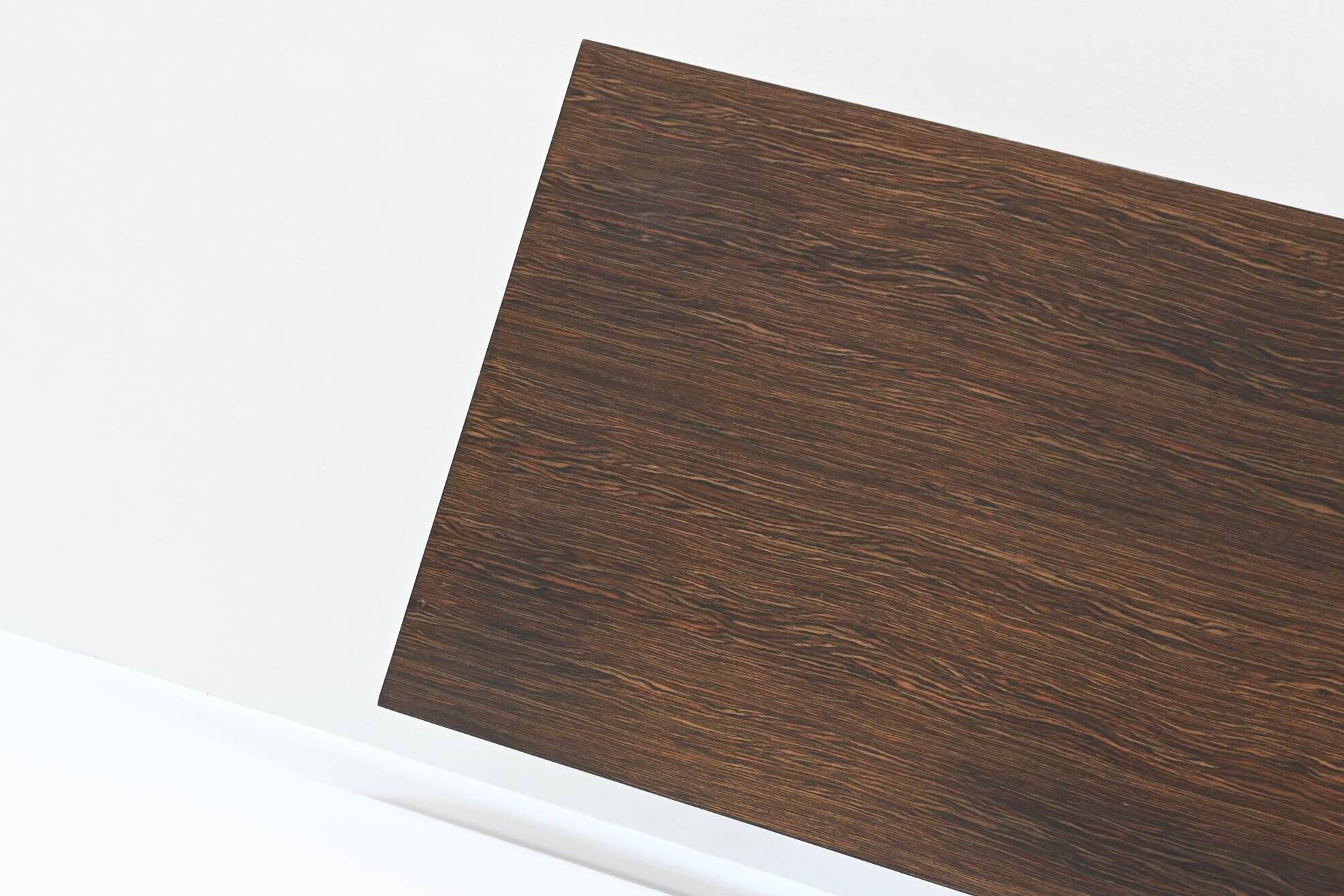 Trau Arredamenti Metallici S.P.A. large desk in rosewood Italy 1960