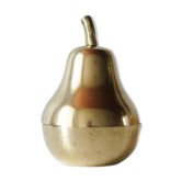 Brass pear-shaped box