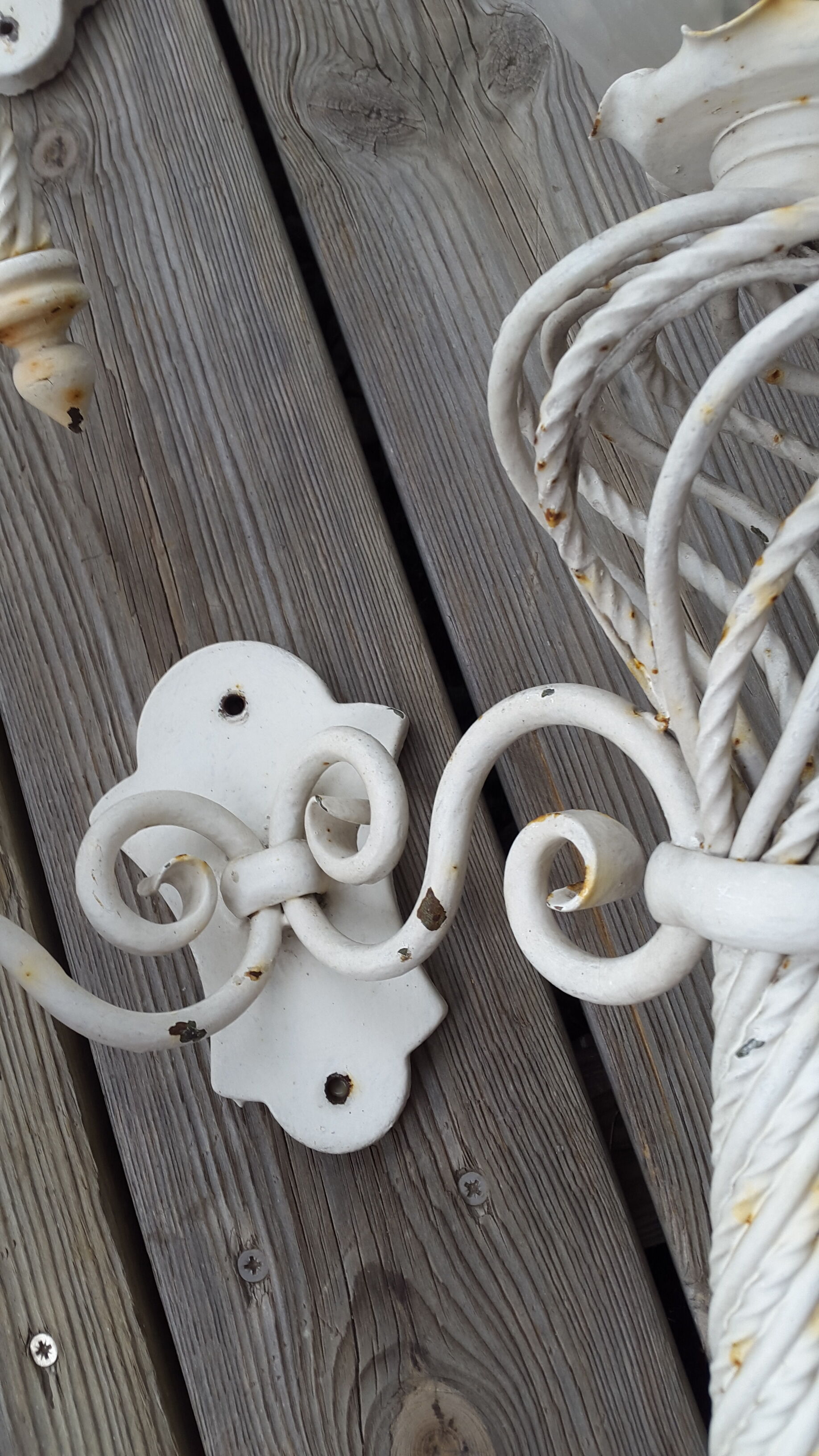 Wrought iron appliques