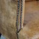 Antique sheep leather club chair/armchair on wheels