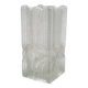 Brutalist moulded glass vase from the 1970s.