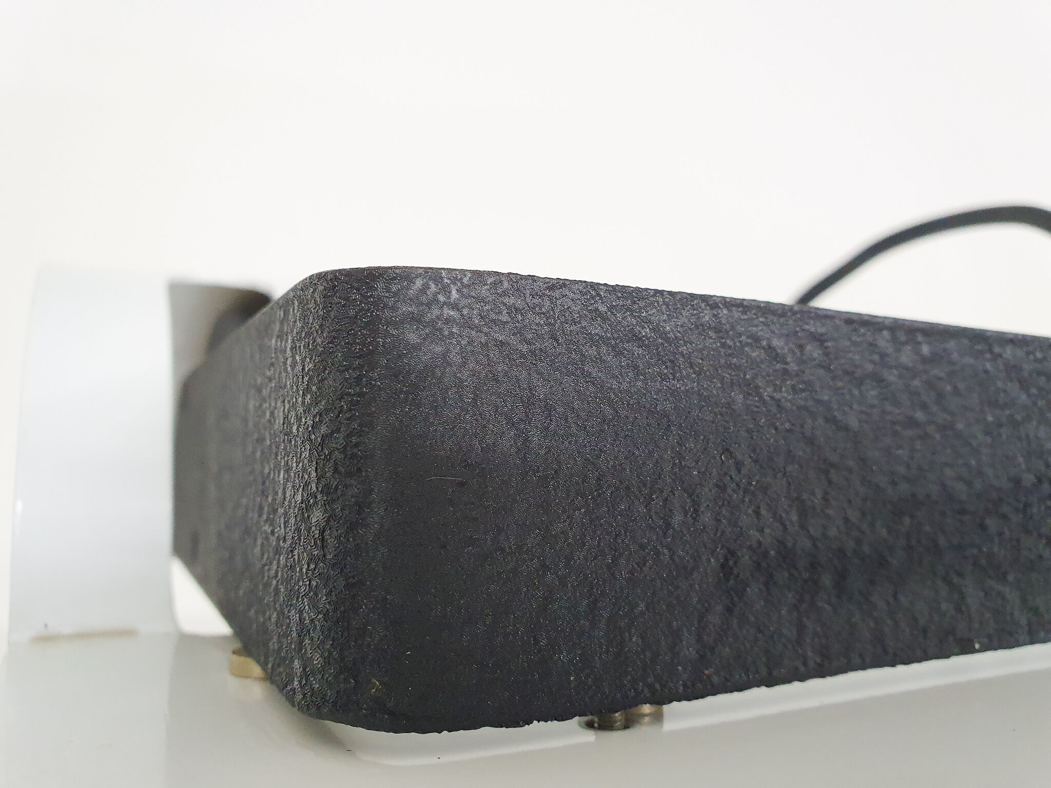 White metal design floor lamp, Italy 1980