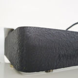 White metal design floor lamp, Italy 1980