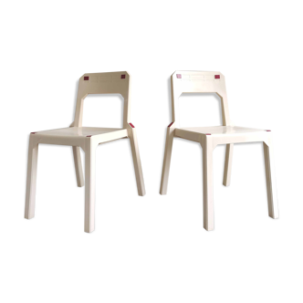 Paire chaises design Henry Massonnet