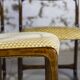 Set of 3 sleigh chairs by Baumann, 1960