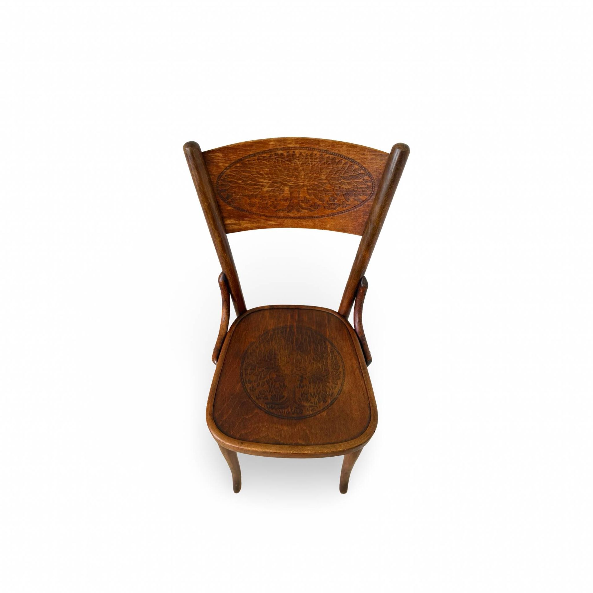 Set of six Authentic antique bentwood chairs, Antonio Volpe