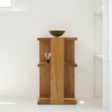 Shelf / Console in solid wood (Elm) vintage Regain house Circa 1980