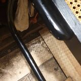 50/60 curved wooden cane armchair