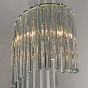 Pia Guidetti Crippa Mid-Century Modern Italian Murano Chandelier for Lumi