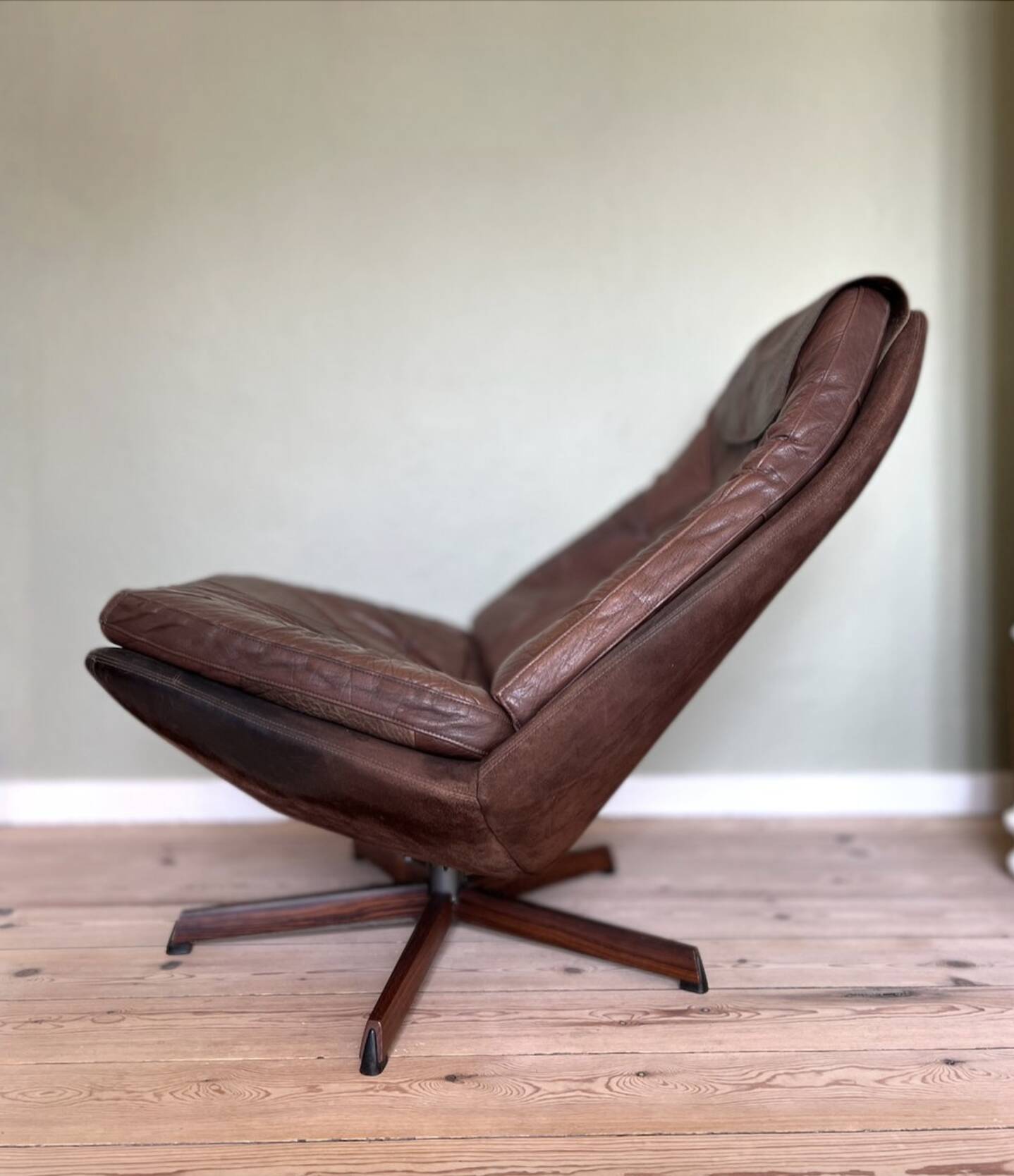 Vintage Danish Reclining Lounge Chair By Madsen & Schübel, 1970S
