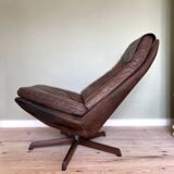 Vintage Danish Reclining Lounge Chair By Madsen & Schübel, 1970S