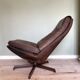 Fauteuil lounge inclinable vintage danois par Madsen & Schübel, 1970