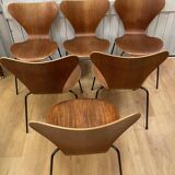 6 chaises Jacobsen Arne