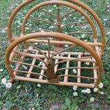 Rattan magazine holder