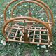 Rattan magazine holder