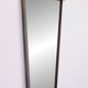 Post Modern Full-Length Wall Mirror in Gold Wood and Metal, 1980s Italy