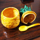 Ceramic pineapple sugar box