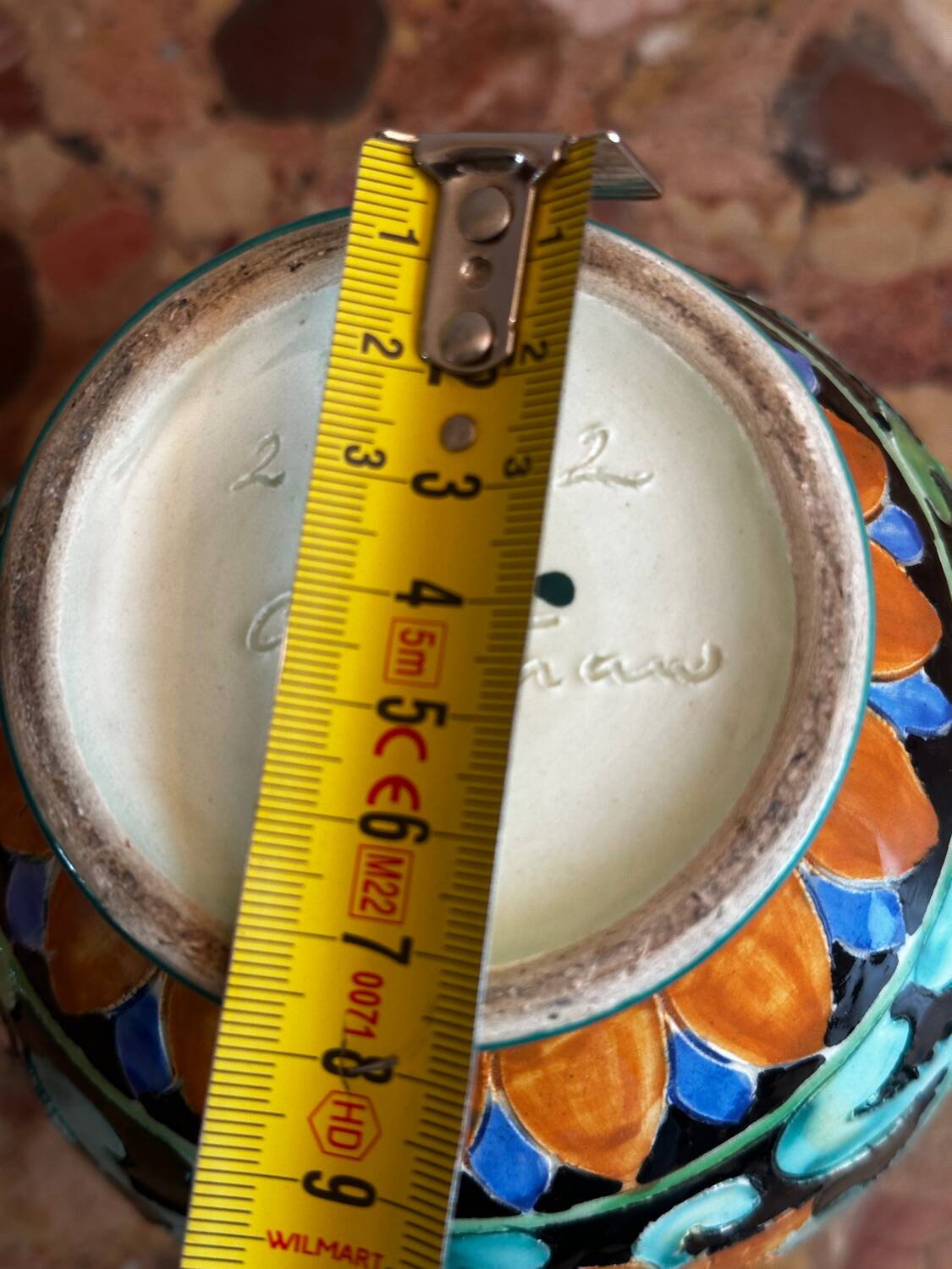 Vintage ceramic vase Cerart Monaco