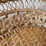 Wicker lace basket