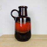 West Germany Floor Vase Ceramic XXL Vintage
