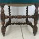 Set of 6 blue velvet chairs in Louis XIII 19th century style