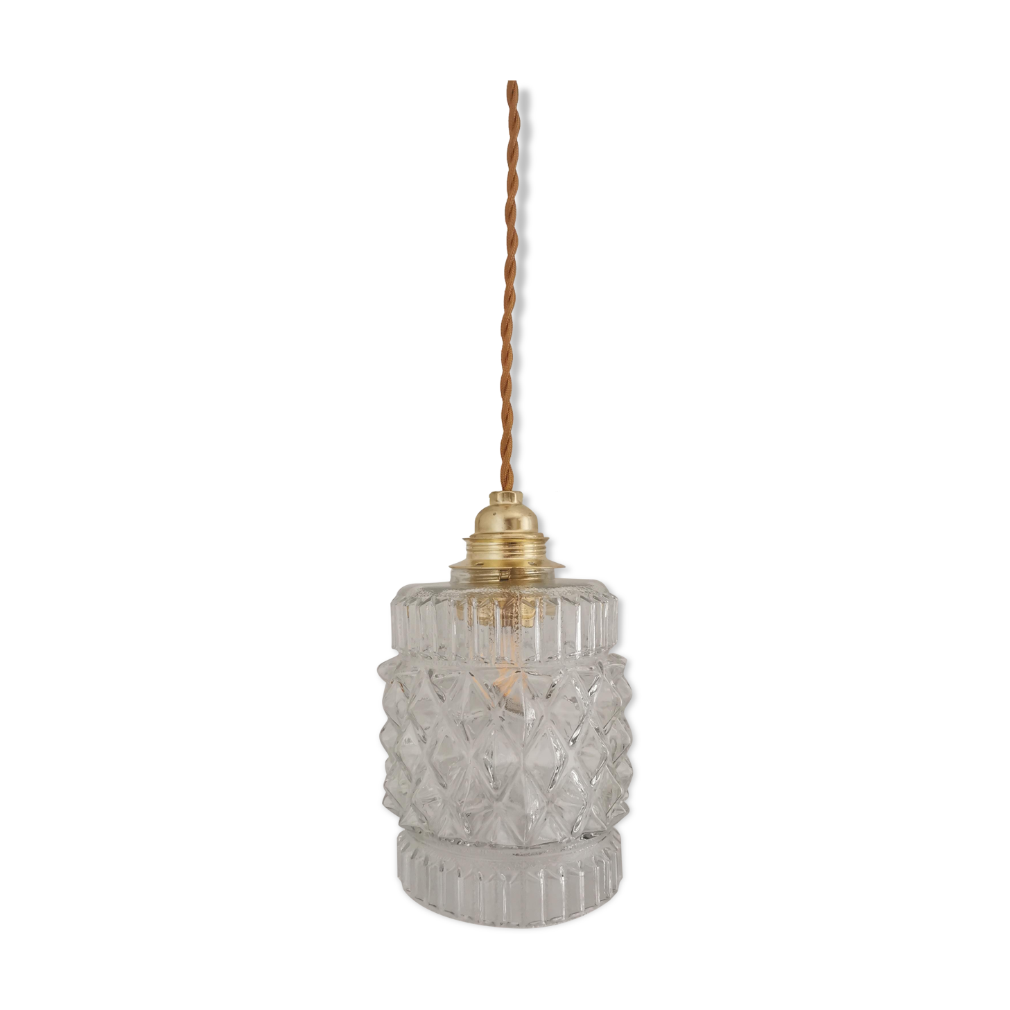 Glass hanging lamp