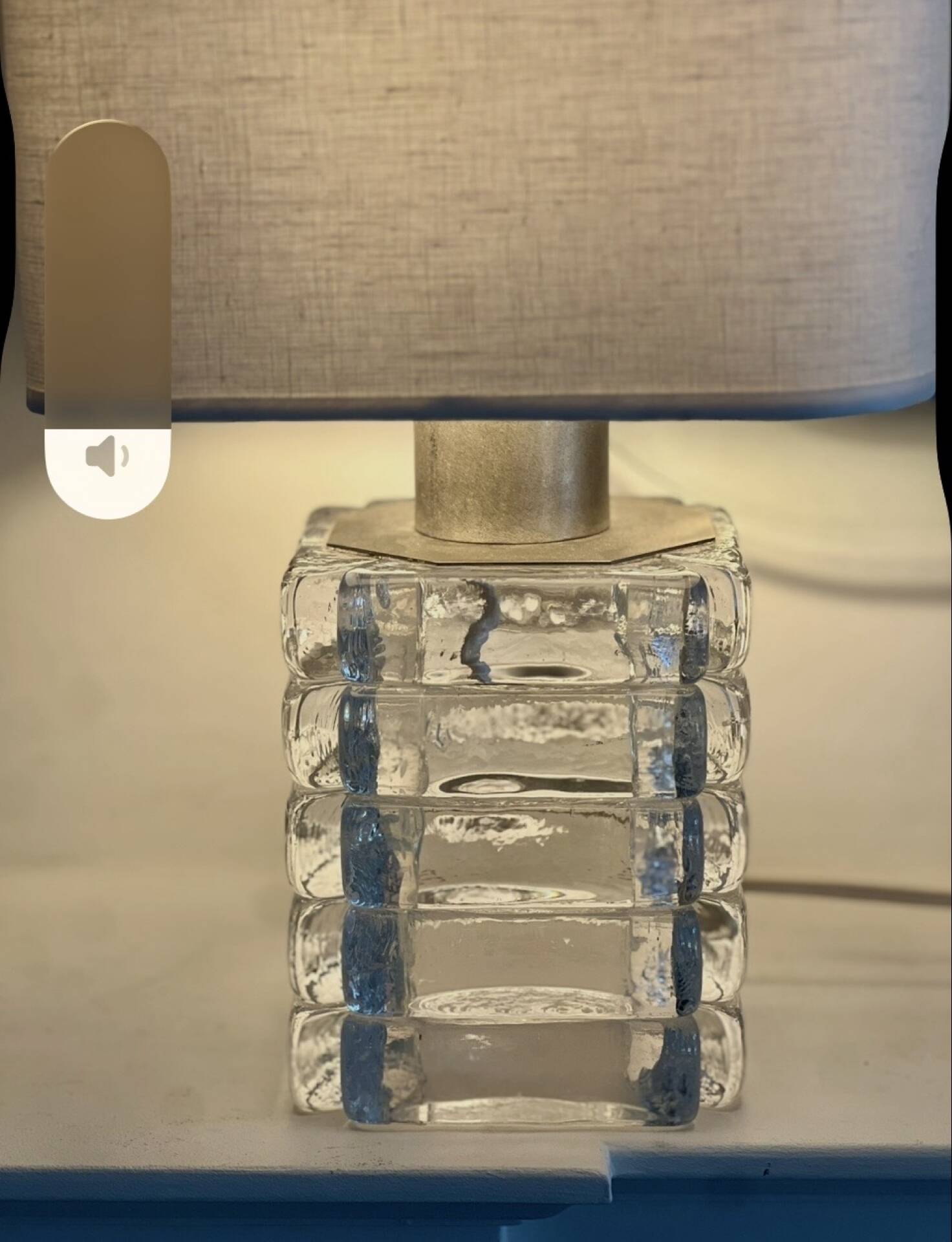 Murano glass table lamp by Poliarte, Italy, 1960s (2 available)