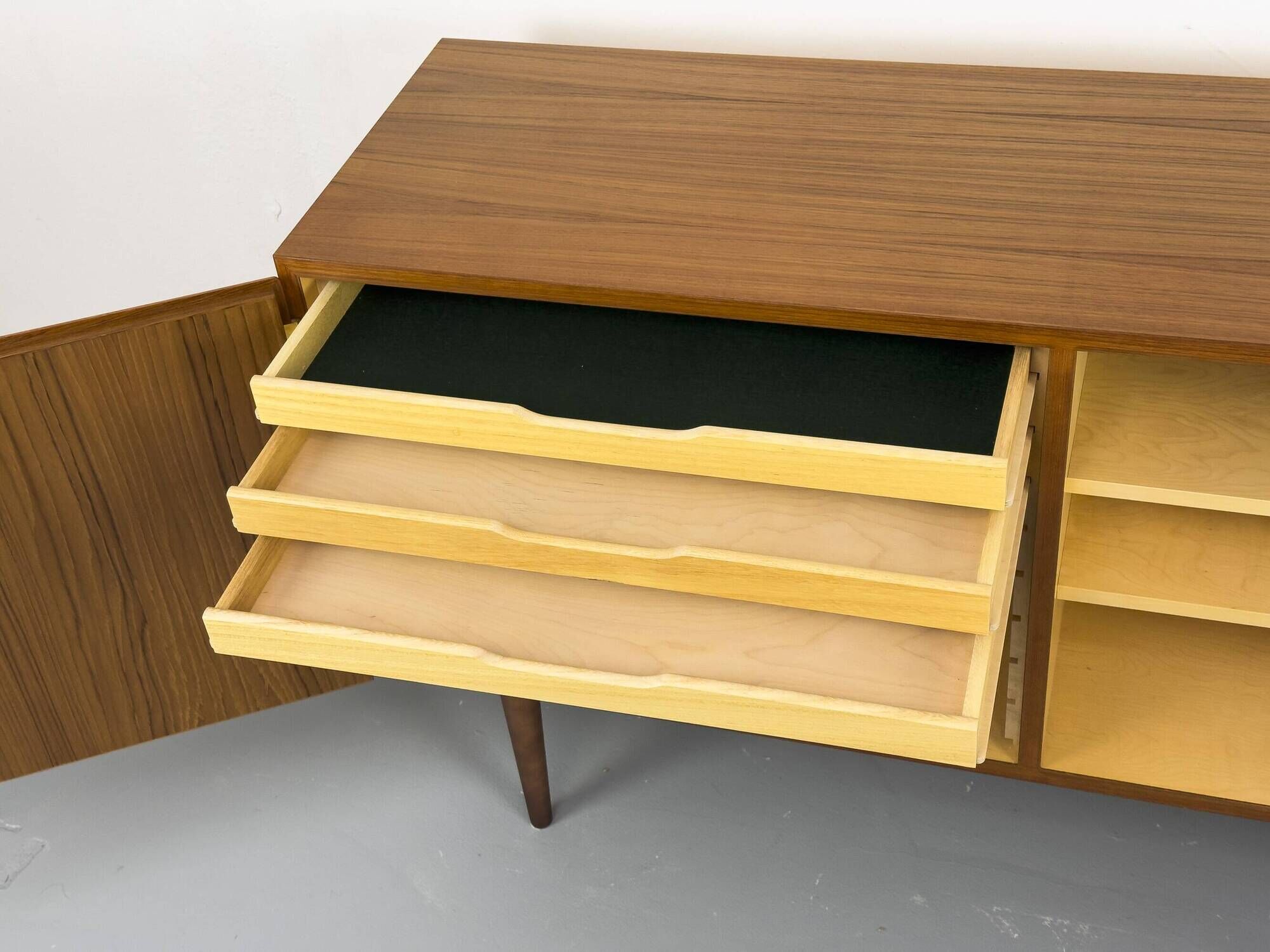 Danish Sideboard in Teak by Carlo Jensen for Hundevad & Co., 1960s