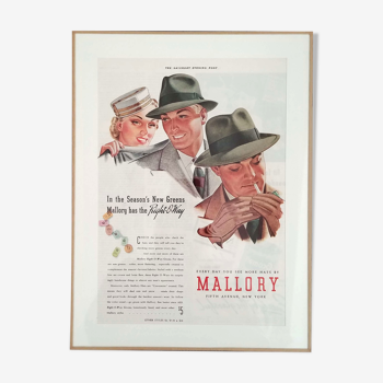 Publicité vintage Mallory