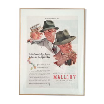 Vintage advertising Mallory