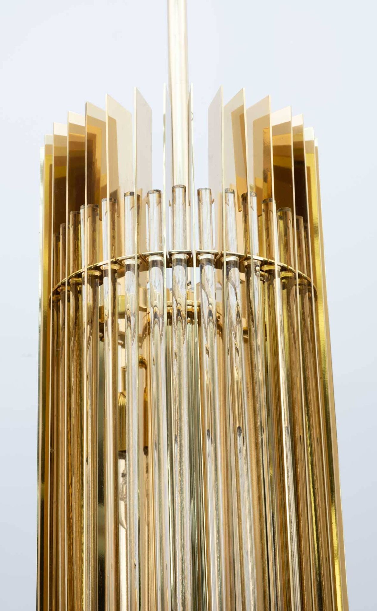 Romani Saccati for Gucci Brass Crystal Murano Pendant by Studio Design
