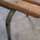 Banc d'école maternelle enfant fabrication 1950