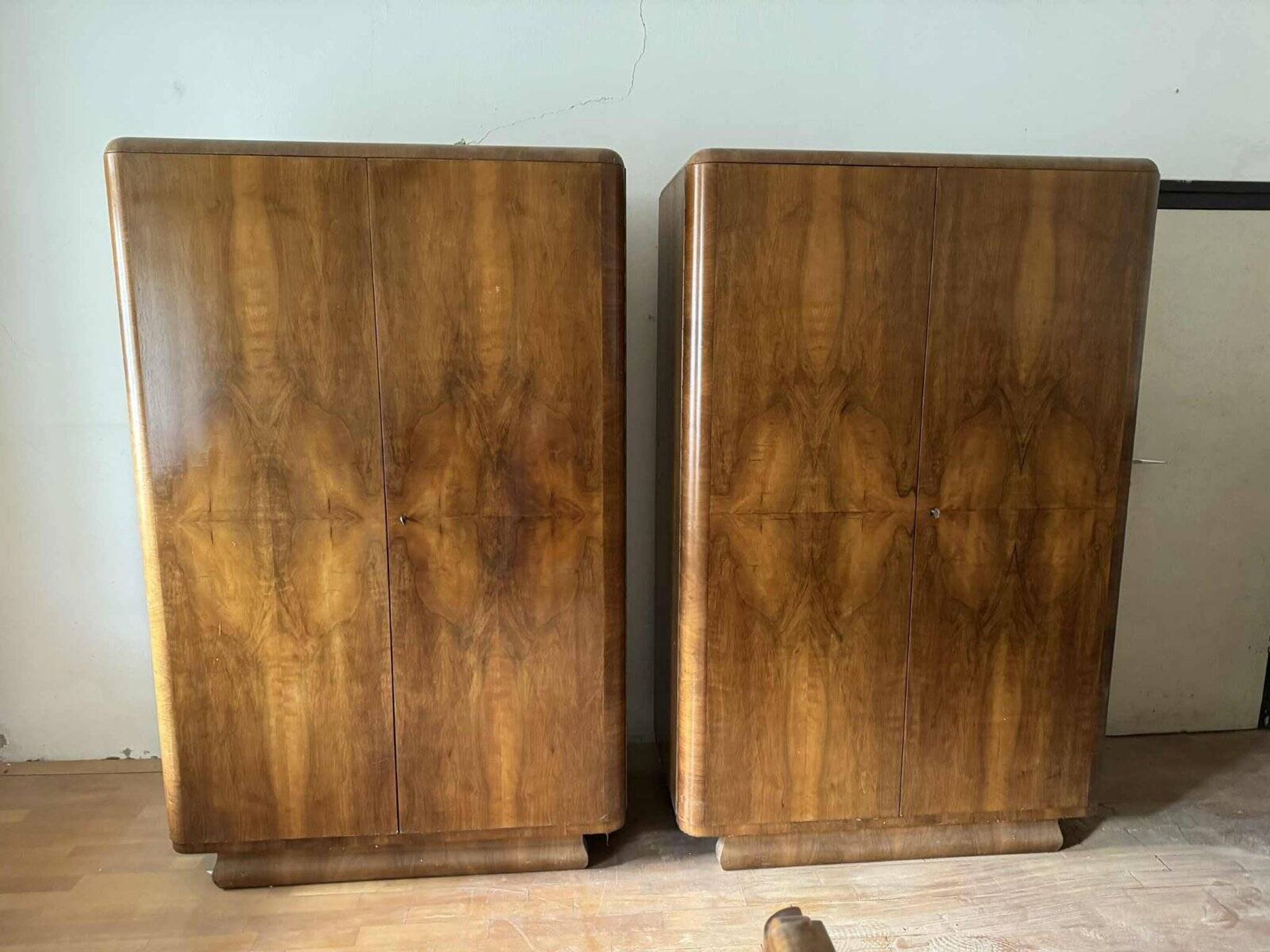 Art Deco cabinets, Austria, 1930s, set of 2