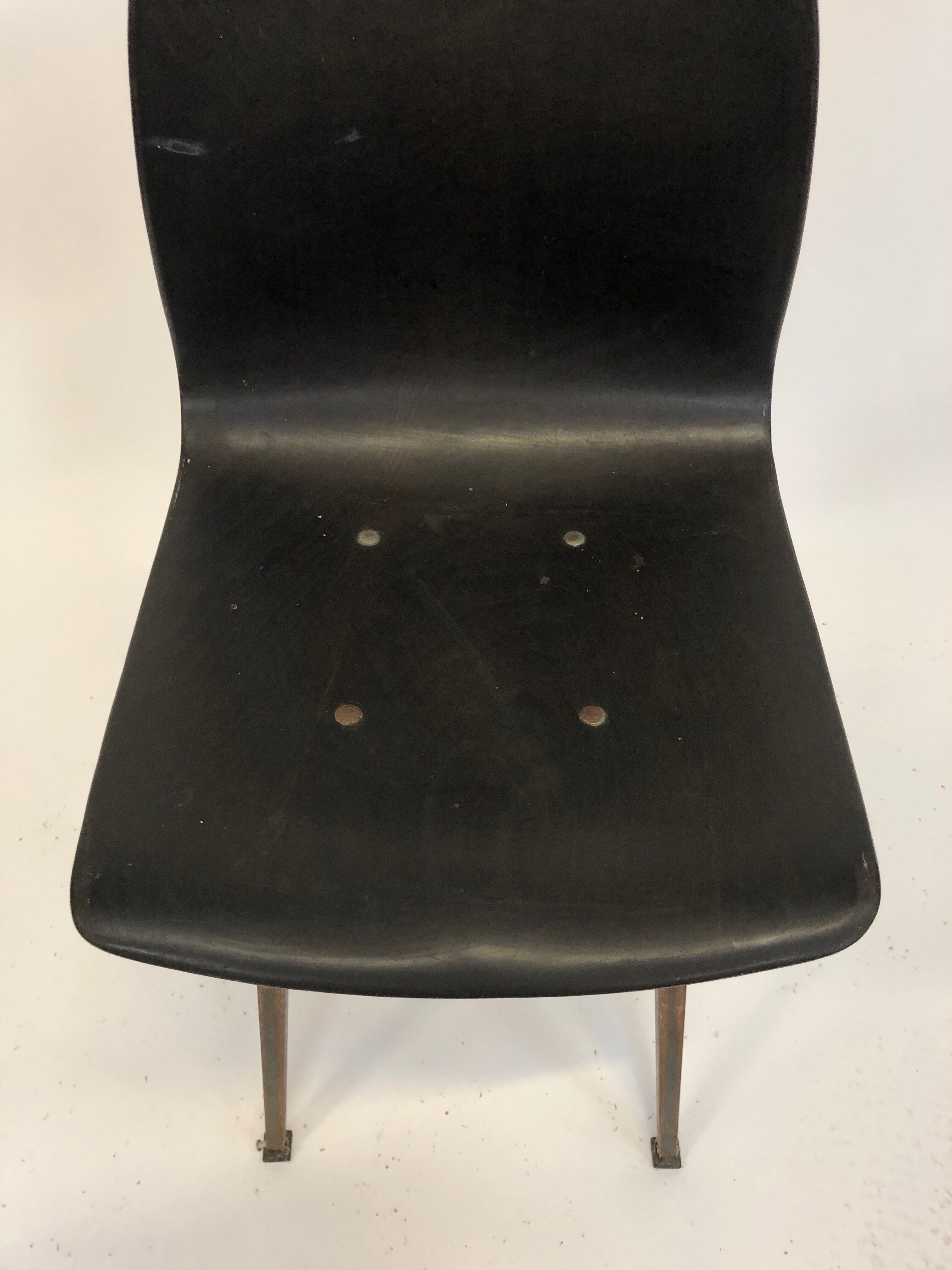 Vintage school Friso Kramer with Chair flesh compass work table