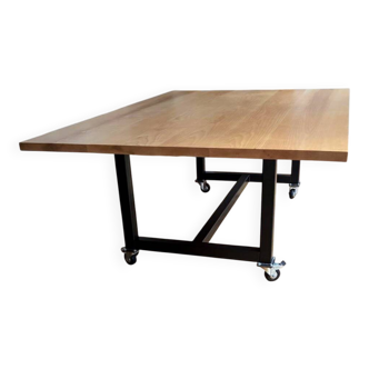 Solid wood table (Ash) 140 x 200 cm
