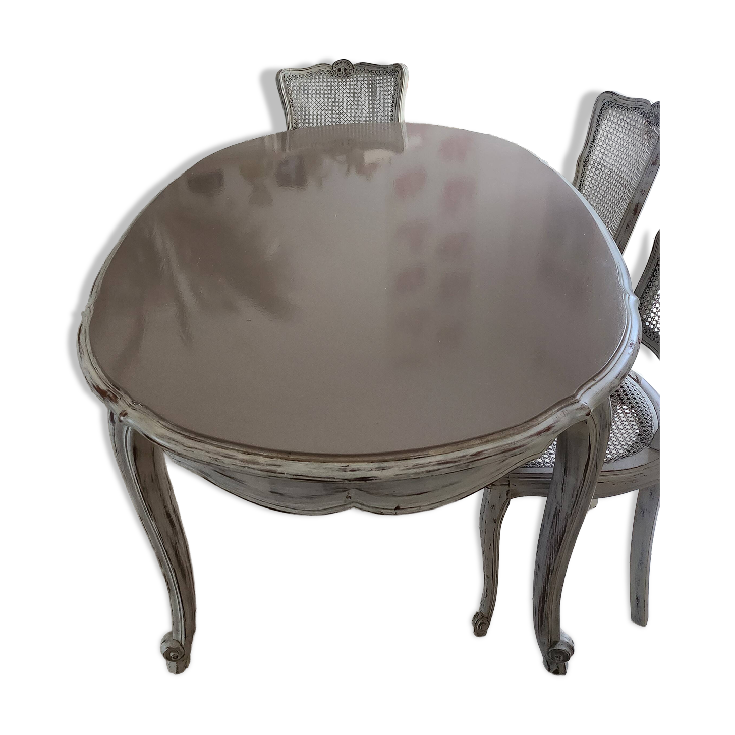 Cherry table Louis XV Shabby