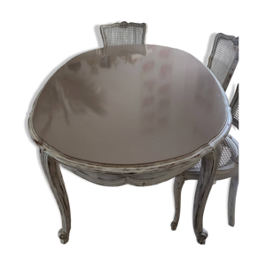 Table merisier  Louis - shabby